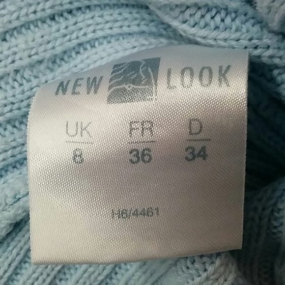 Cotton light blue knit top XS-S - Picture 5 of 6